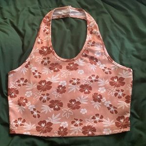 Cropped halter top